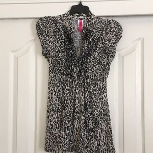 Leopard print blouse